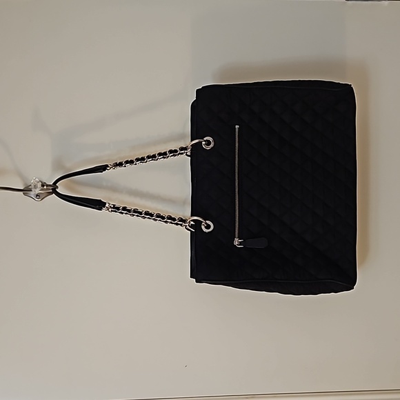 GUESS Black Quilted Sweet Candy Tote Shoulder Bag - Picture 7 of 13